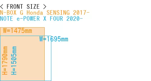 #N-BOX G Honda SENSING 2017- + NOTE e-POWER X FOUR 2020-